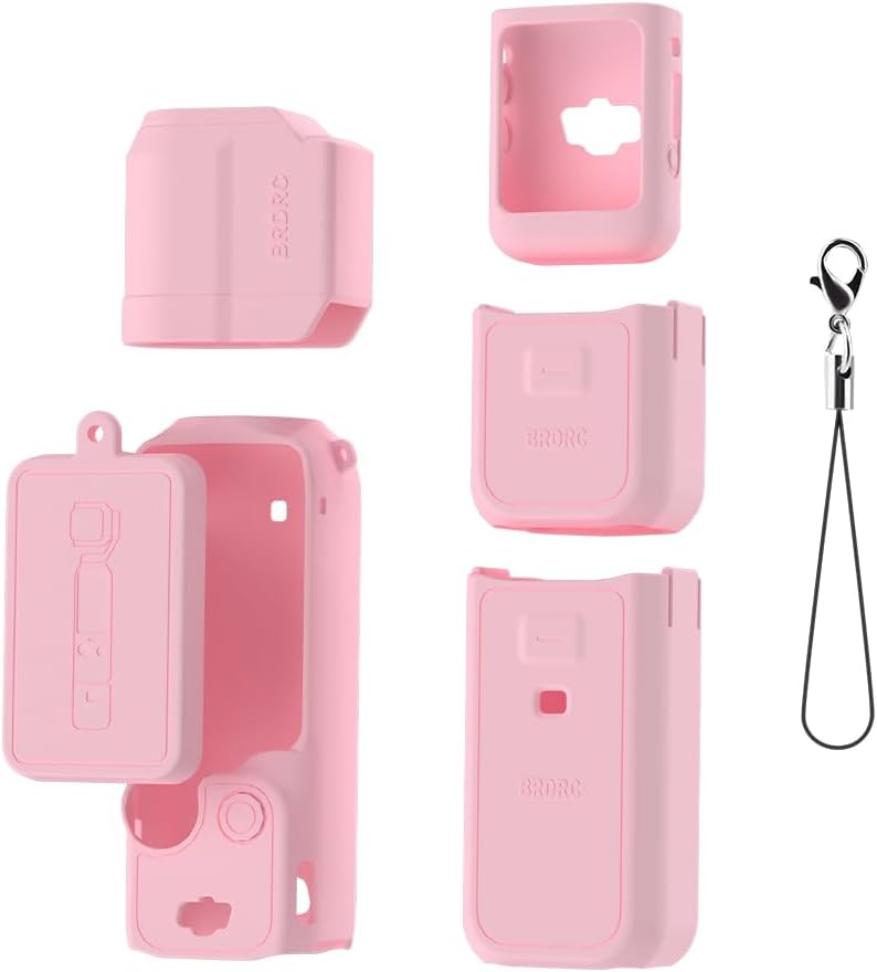 DFTIM Pocket 3 Silicone Cover for DJI Osmo Pocket 3, Protective Case Lens Protector Scratch-Resistant Sleeve Skin Compatible with DJI OSMO Pocket 3 Creator Lightweight Combo Accessories Pink Color - Image 1